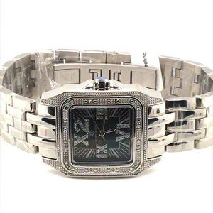NWT Super Techno Square Stainless Steel Watch